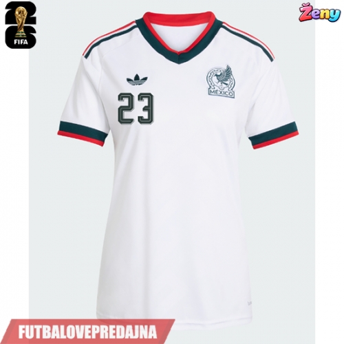 Lacne Ženy Futbalové dres Mexiko Jesus Gallardo #23 MS 2026 Krátky Rukáv - Preč